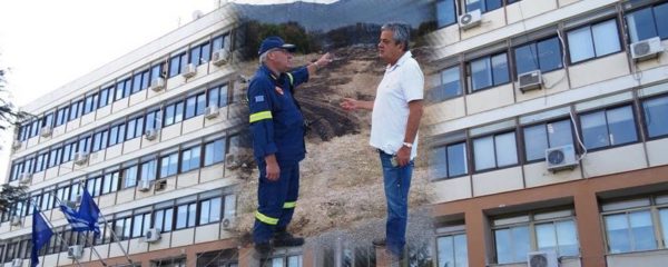 Ο Αντιπεριφερειάρχης της Π.Ε. Κοζάνης συγχαίρει τους Πυροσβέστες, για την κατάσβεση της φωτιάς στα Λεύκαρα