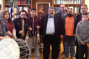 Κάλαντα στον Αντιπεριφερειάρχη Περιφερειακής Ενότητας Κοζάνης Παναγιώτη Πλακεντά