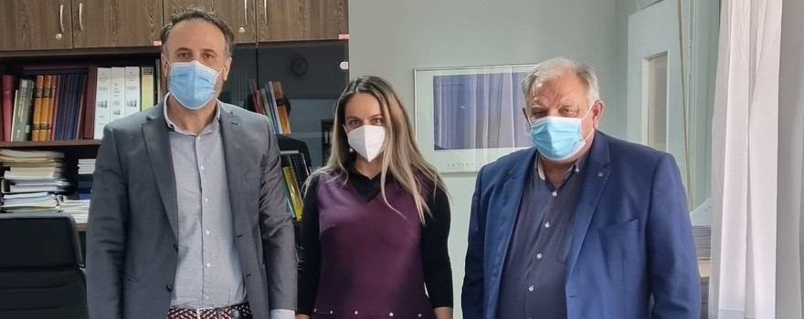Η αντιπεριφερειάρχης Κοζάνης και ο αντιπεριφερειάρχης Δημόσιας Υγείας επισκέφθηκαν το νέο Διοικητή του Μαμάτσειου Νοσοκομείου Κοζάνης
